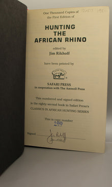 Hunting the African Rhino